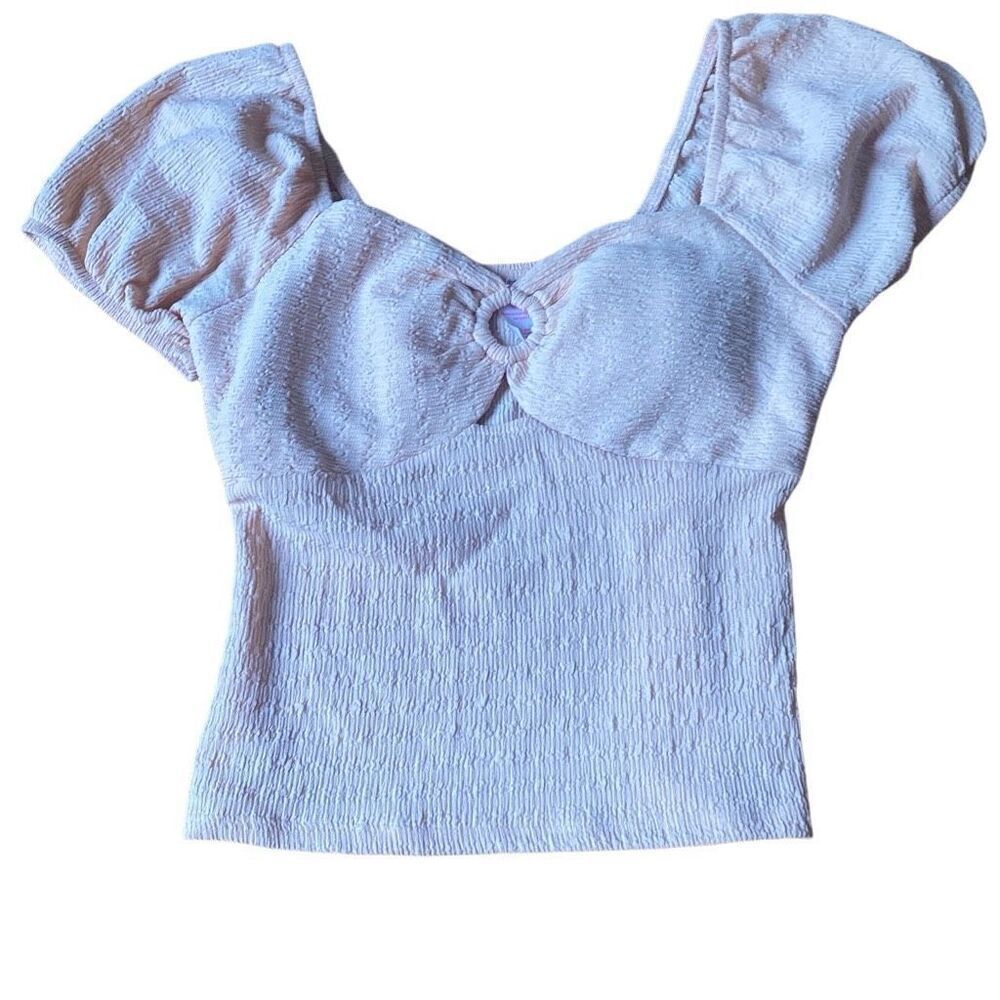 Y2K Vintage NOBO Peach Crinkle Top Fairy E Girl No Boundaries M Fairy Cottage